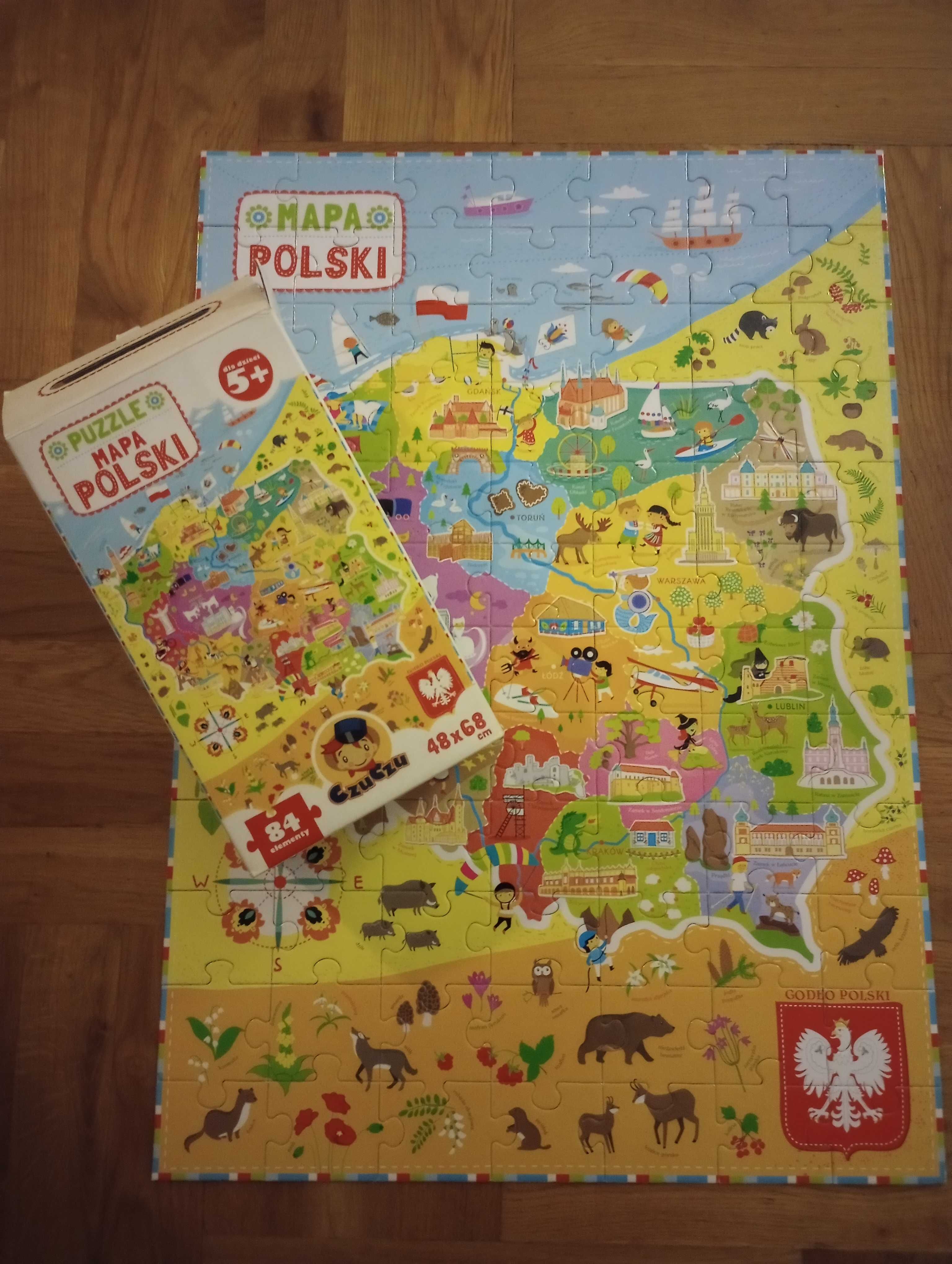 PUZZLE Mapa Polski