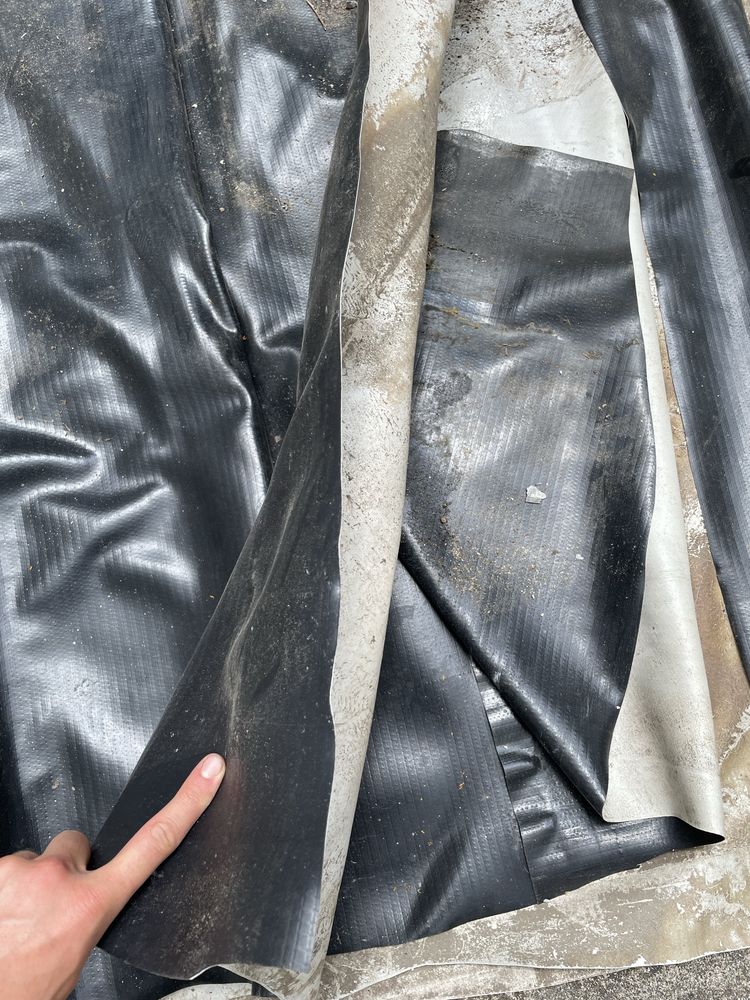 Tela PVC telhado • USADA • cortada ≈ 140m2