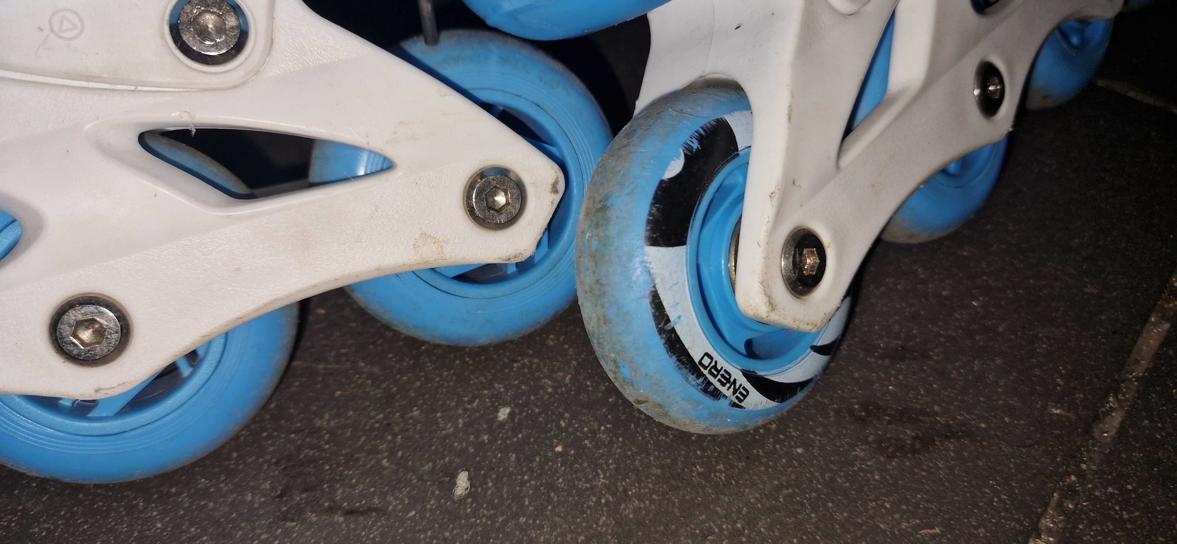 Łyżworolki 4w1 Łyżwy Rolki Wrotki regulowane r.30-33