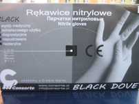 Rękawiczki nitrylowe bez pudrowe  faktura vat