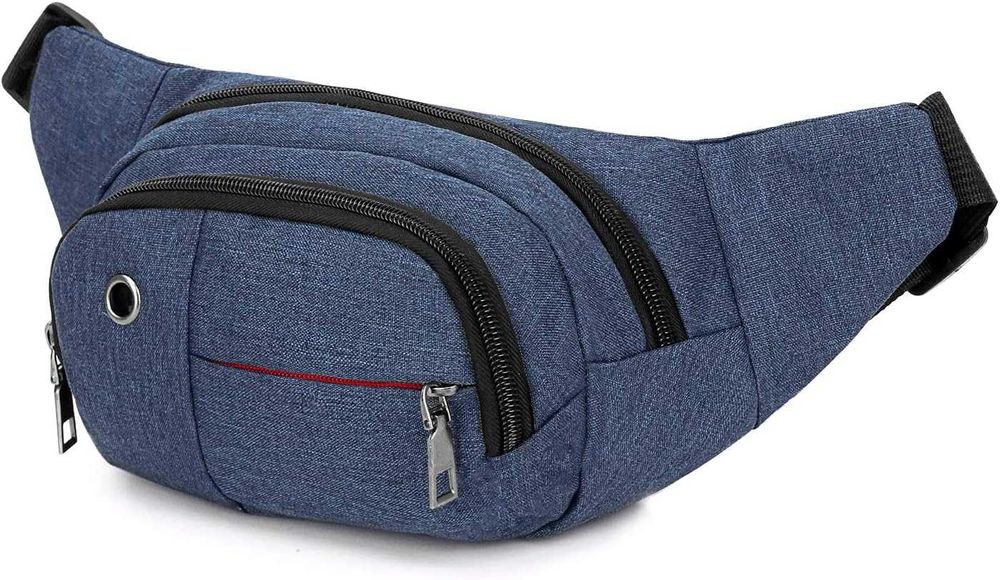 DF18 Pojemna Nerka Saszetka Biodrówka Damska Męska Sportowa Jeans