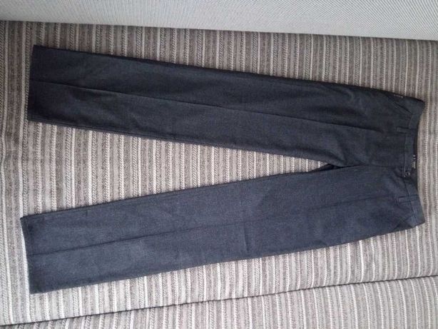 Брюки Armani jeans s m 38 40р. со стрелкой, офисные штаны, серые брюки