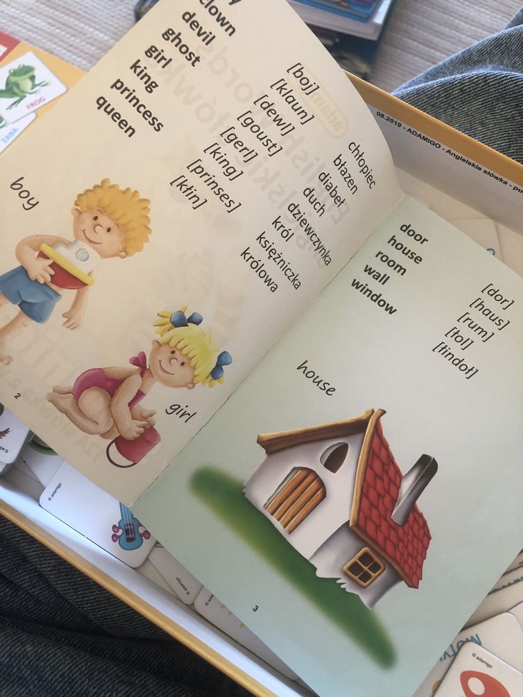Gra memory Adamigo- angielskie słówka ze słowniczkiem