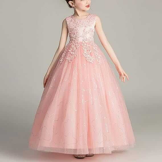 Nowa suknia balowa / sukienka dziewczęca / różowa / tiul 160cm !2327!