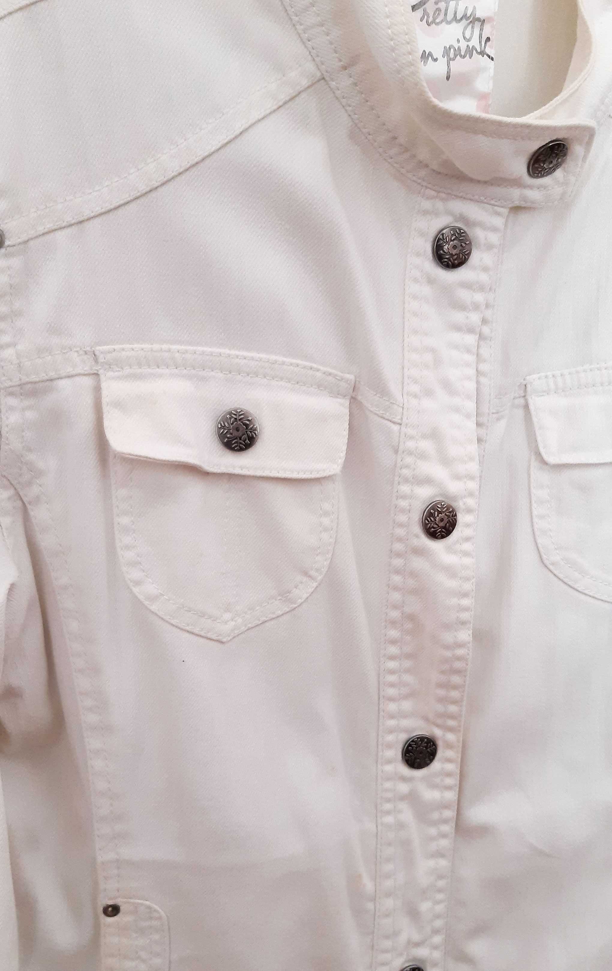 Casaco de mulher denim branco | C&A