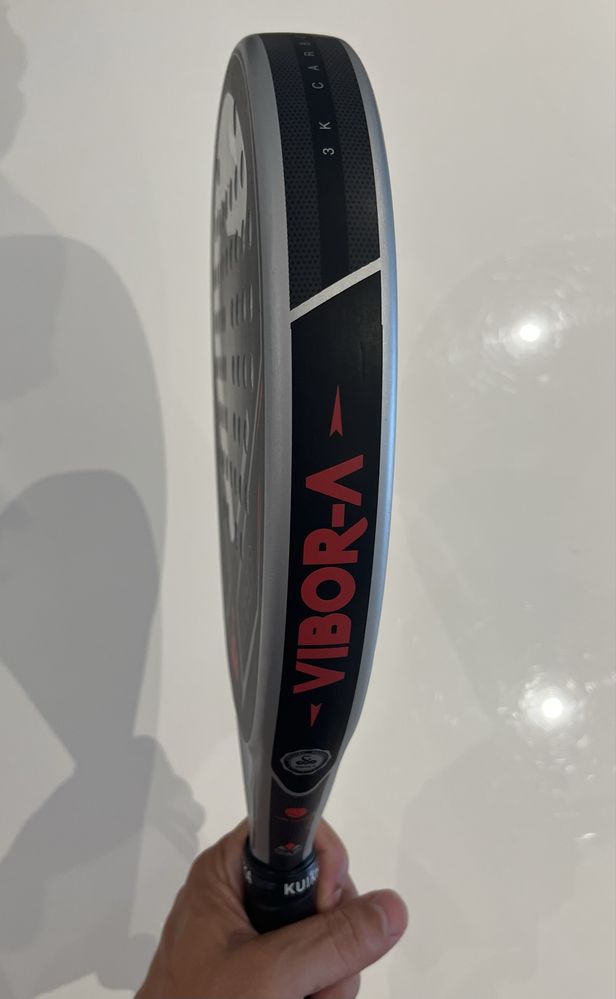 Raquete padel Vibor-a black head carbon