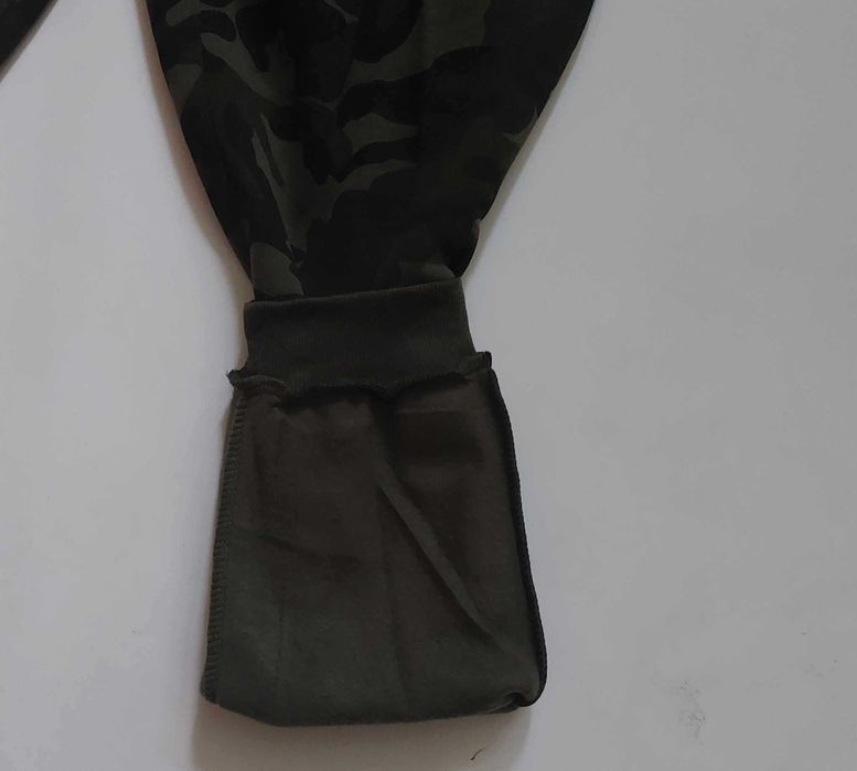 Spodnie męskie dresowe ocieplane meszkiem moro Dunauone R-4723 r M