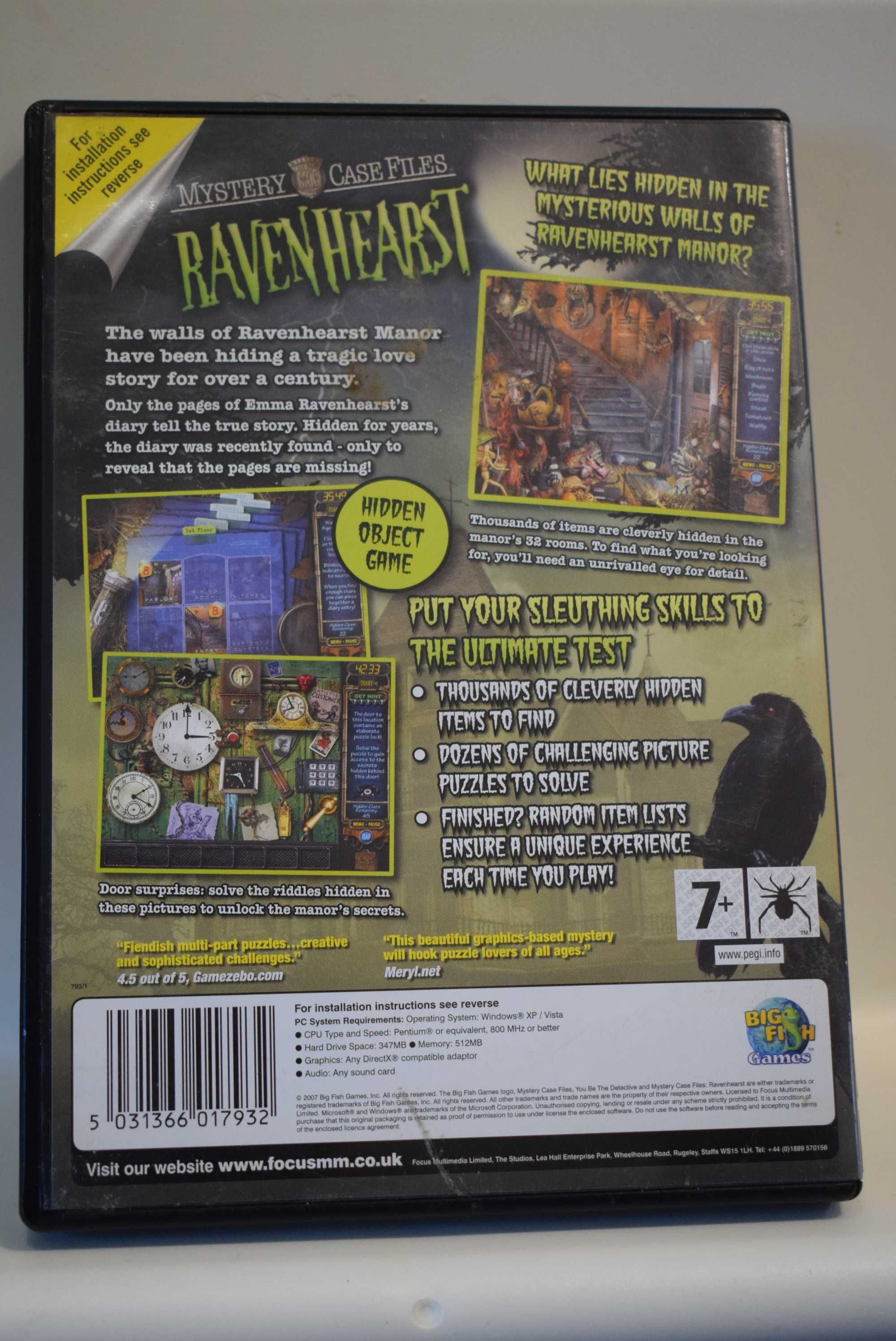 Mystery Case Files: Ravenhearst  PC