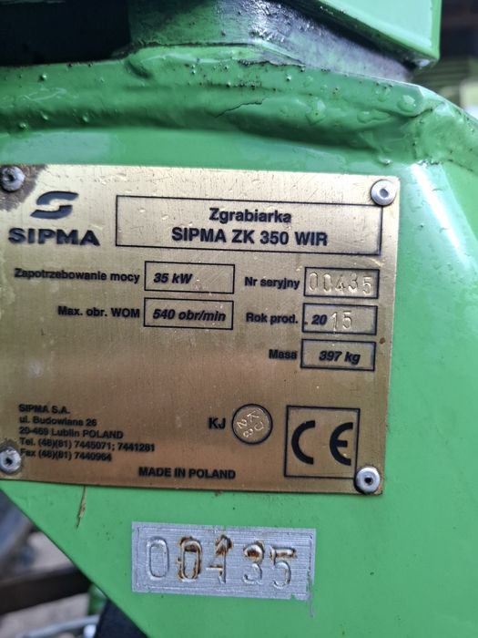 Zgrabiarka karuzelowa Sipma zk 350 wir
