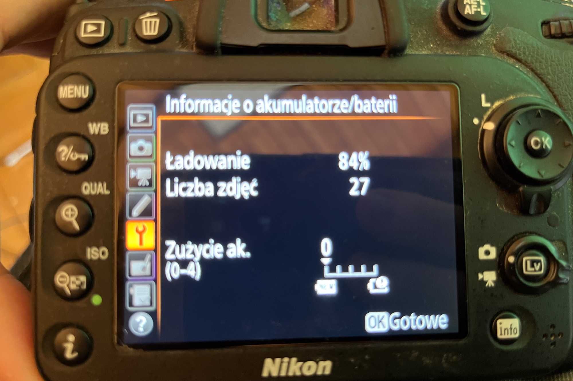 Nikon D7200, stan bdb