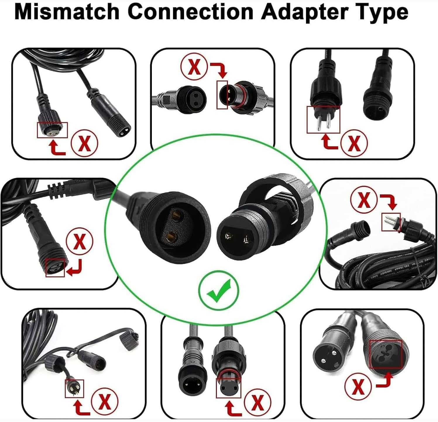 Przedłużacz Łącznik Kabel Do Girland Łańcuchów Świetlnych 10 m Joycome