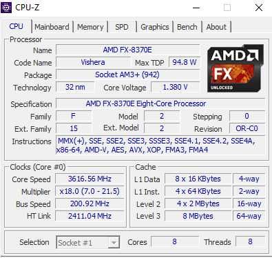 Komputer stacjonarny AMD FX-8370E
