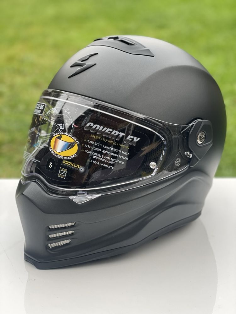 Мотошолом шлем Scorpion Covert FX  (agv shoei shark arai hjc  ruroc)