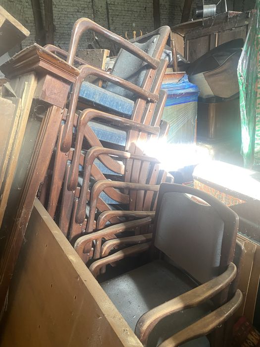 Oryginalne Duńskie Krzesła z Lat 50. - Komplet 20 Sztuk (Teak/Mahoń)