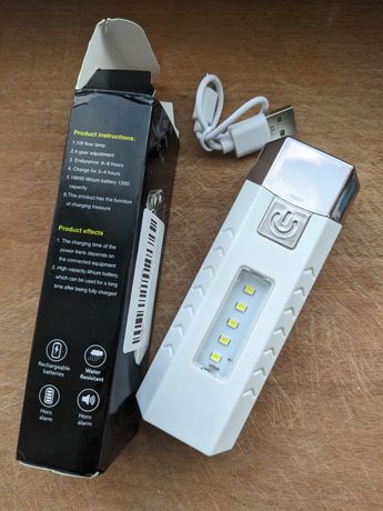 Светодиодный фонарик LED павербанк