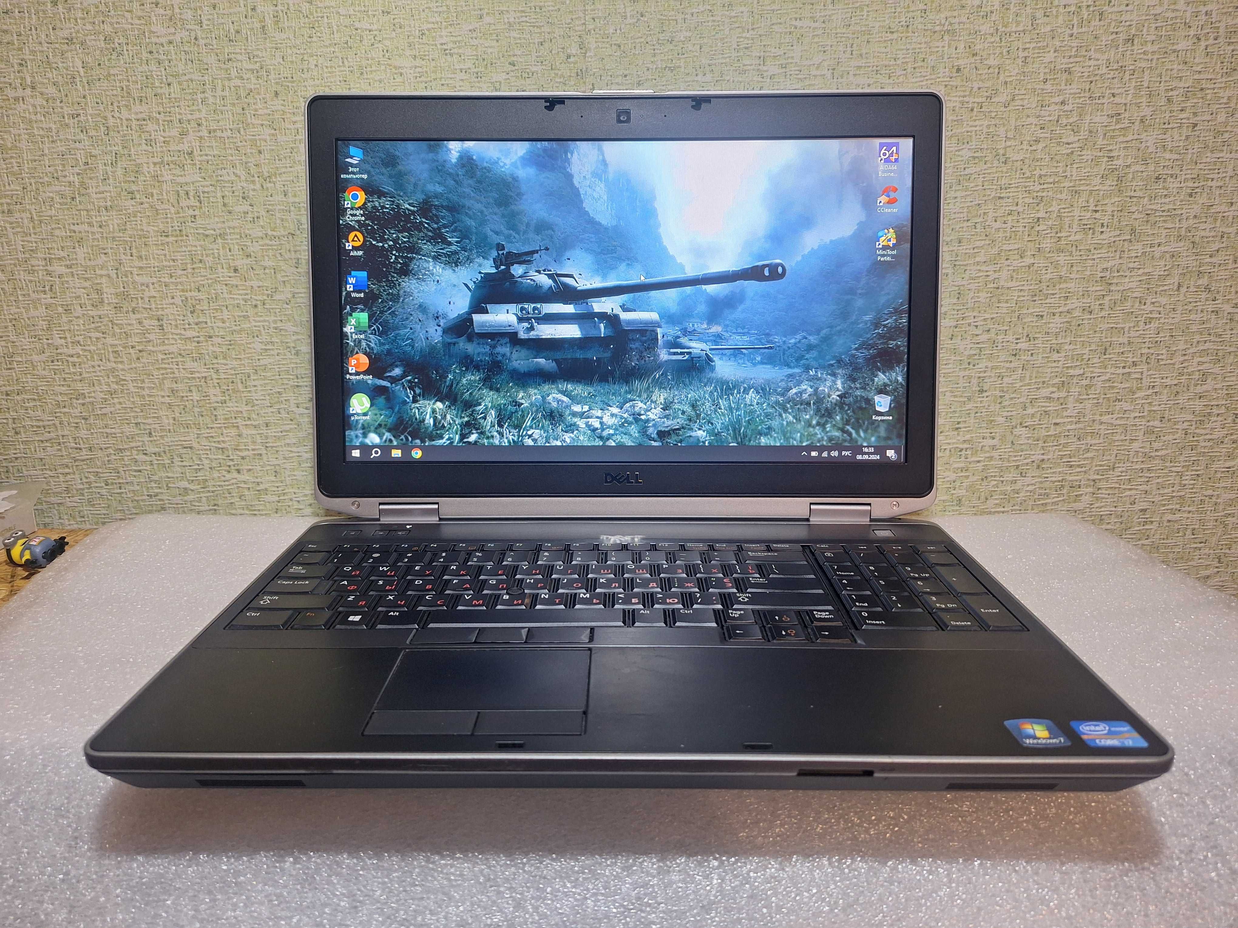 Ноутбук для Роботи та Навчання  DELL 6530》INTEL i5》8Gb оперативки