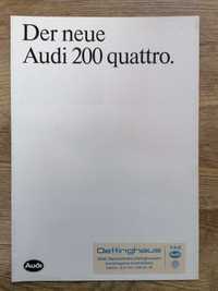 Prospekt Audi 200 quattro