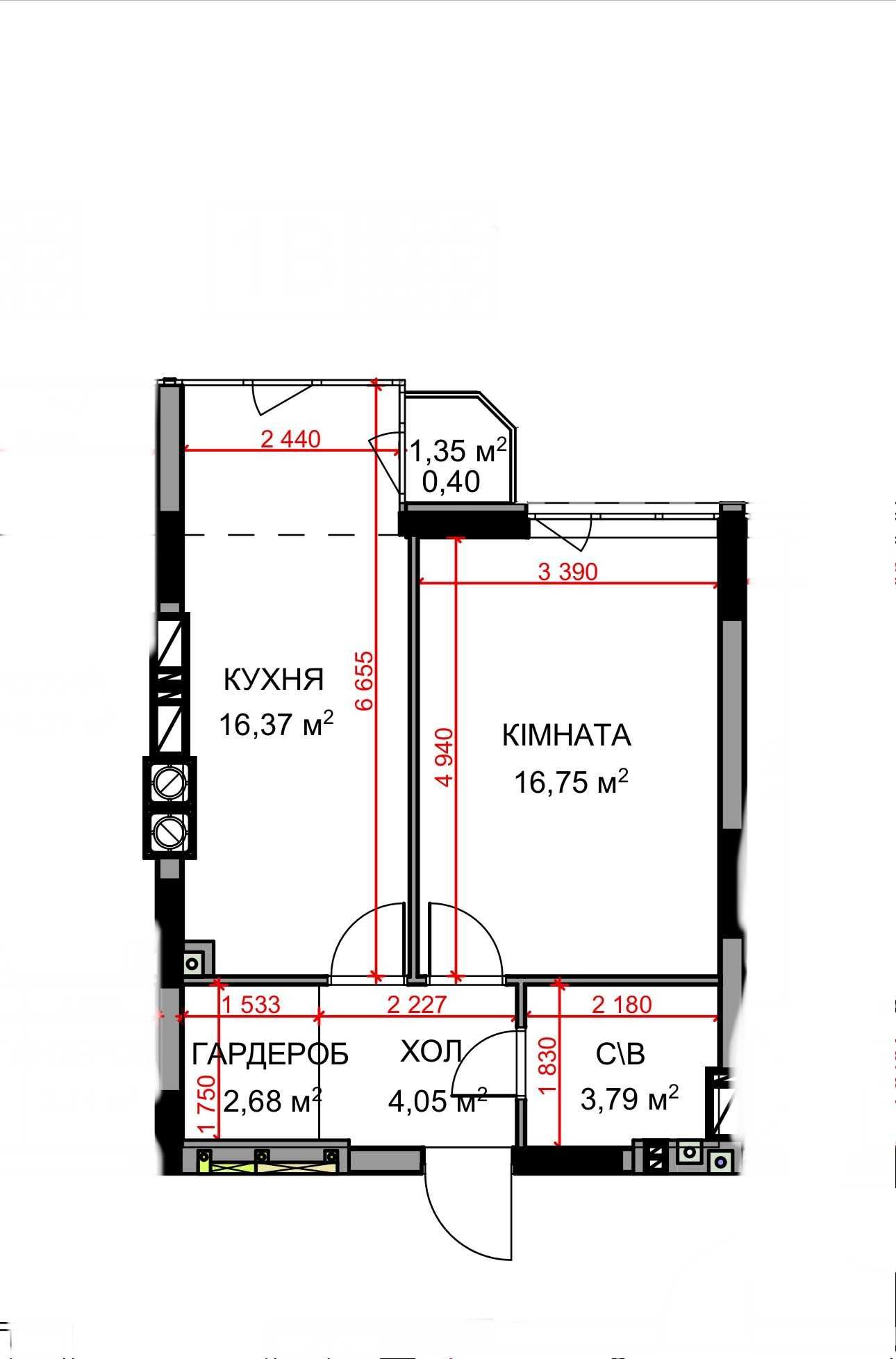 Терміново! Продаж 1к.Квартира