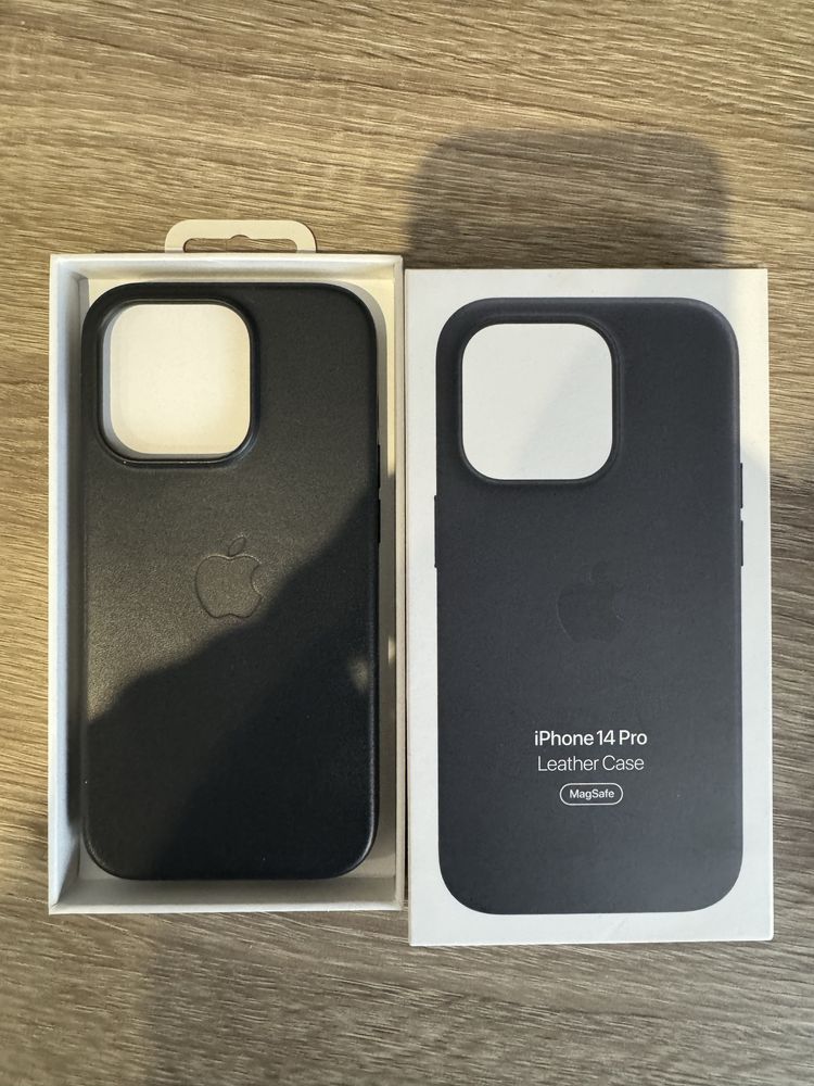 Шкіряний чохол оригінальний (Leather Case)на iPhone 14 pro