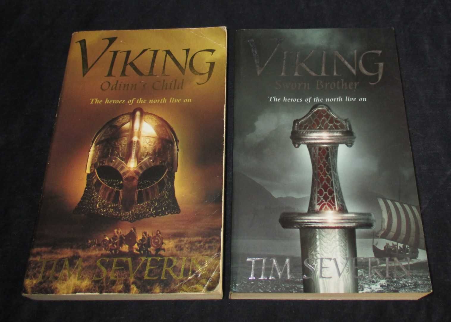 Livros Viking Odinn's Child e Sworn Brother Tim Severin