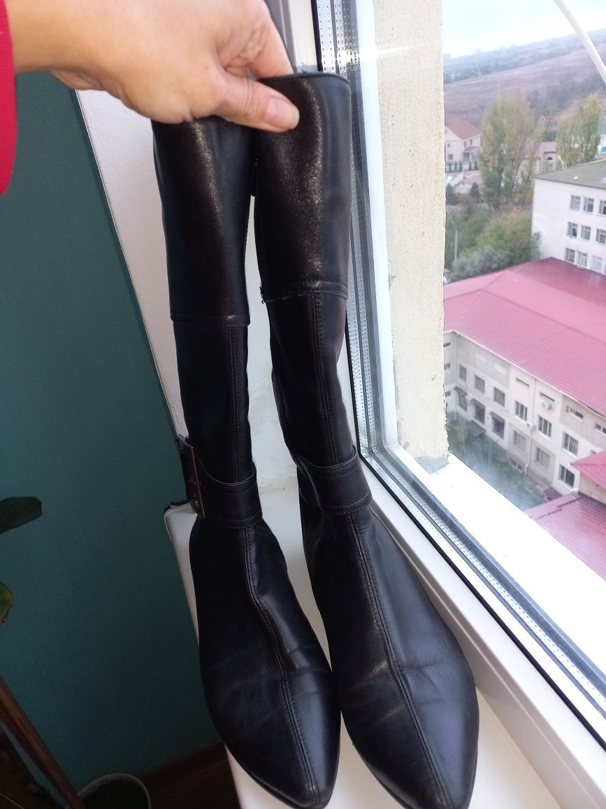 Сапоги кожаные, 38 р.