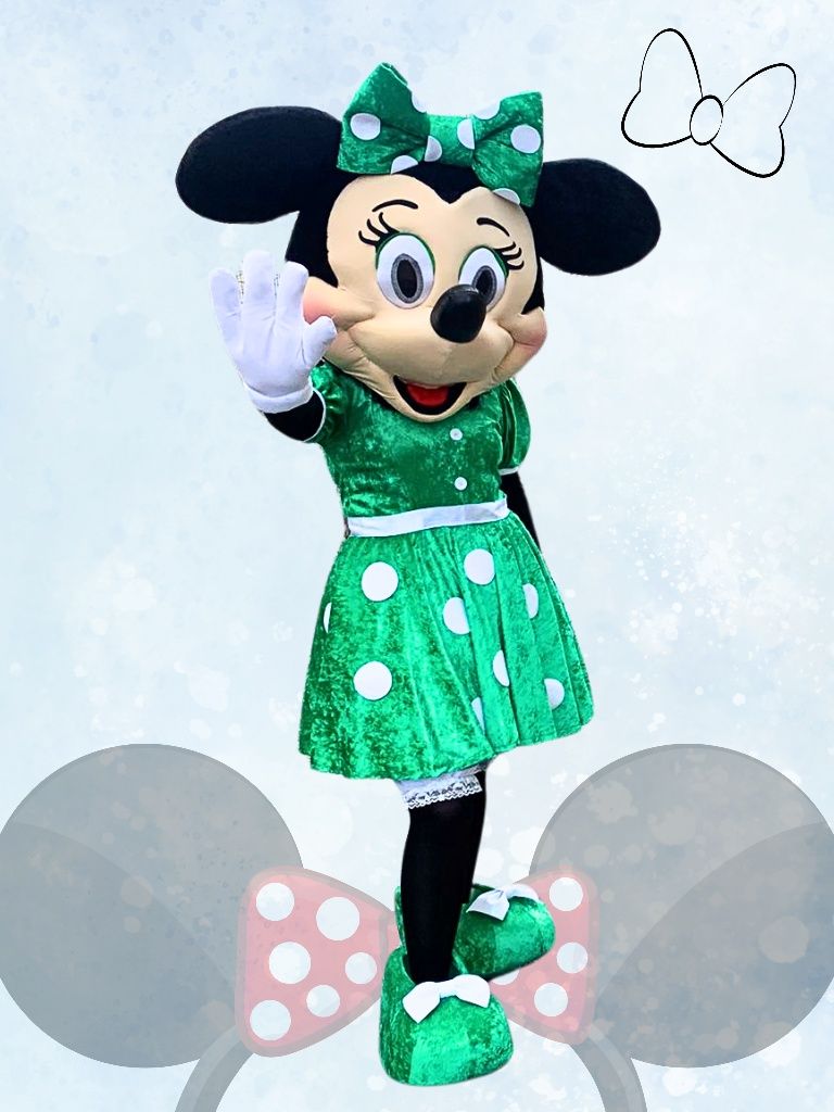 Mascote Minnie feita a mão