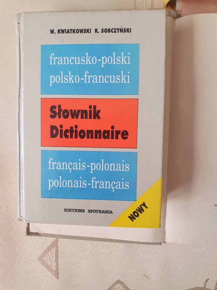 Stary słownik   np. francusko polski , angielsk, rosyjski , techniczny