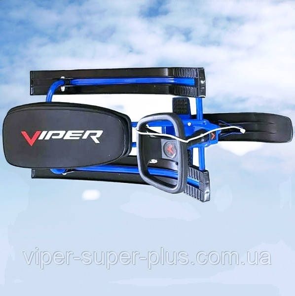 ТОП ПРОДАЖА! Санки с Рулем Детские Viper Снегокат Mustang КРАСНЫЙ