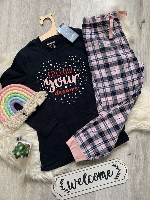 Піжама для дівчинки бавовна/фланель від 2 до 14 р.,98-164 ріст НОВА