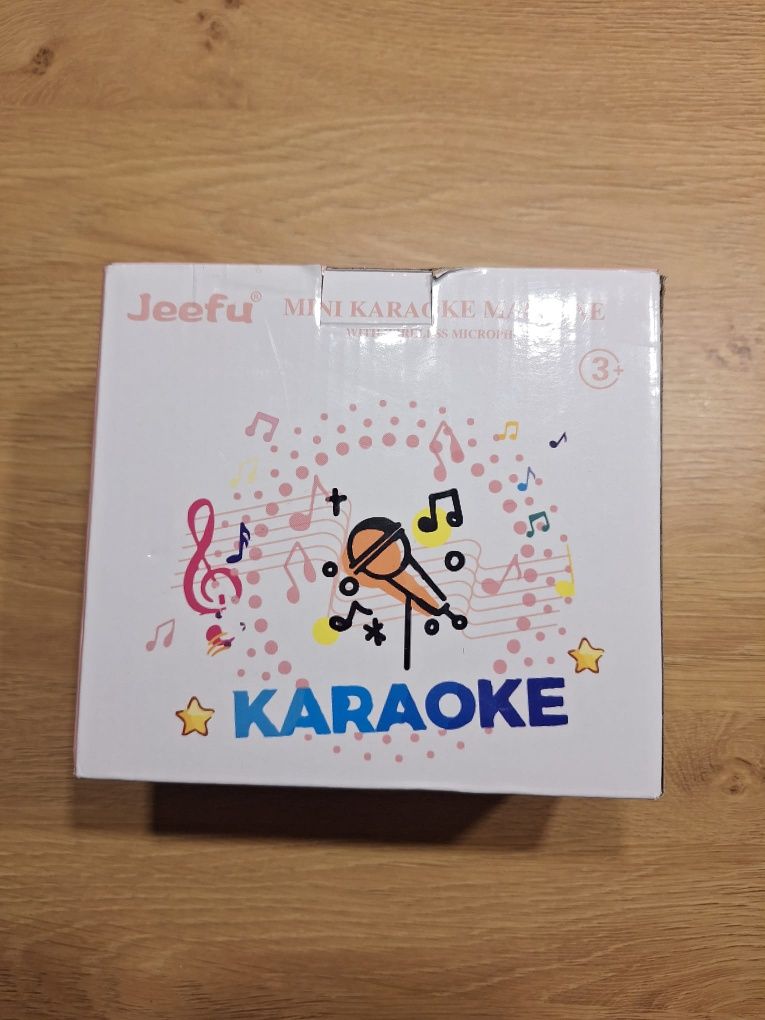 Zestaw karaoke Jeefu – 2 mikrofony bezprzewodowe + głośnik Bluetooth