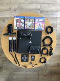 Konsola PS4 PRO 1TB z dwoma padami + kamera + PS Move VR