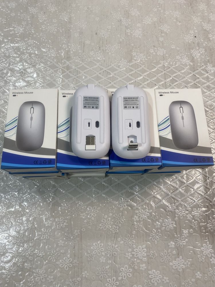 Бездротова  мишка з Bluetoot+2.4G 5.0! 1600DPI на акумуляторі.