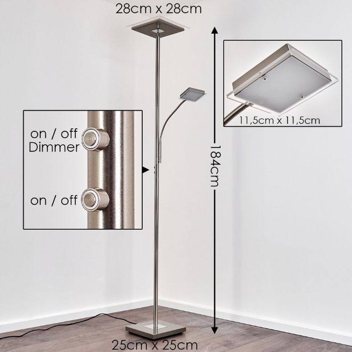 Lampa podłogowa stojąca do czytania ściemniacz DESIGN 26W PROMOCJA