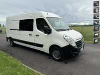 Opel Movano  2.3dci 136KM z NL 138tys.km. Klima Kamera Bezwypadkowy L3H3 Gwarancja
