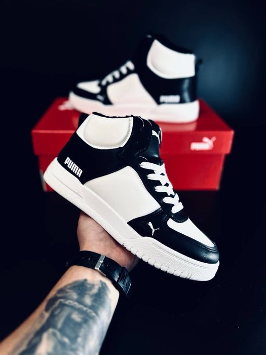 Стильные зимние кроссовки пума/ женские высокие кроссовки Puma