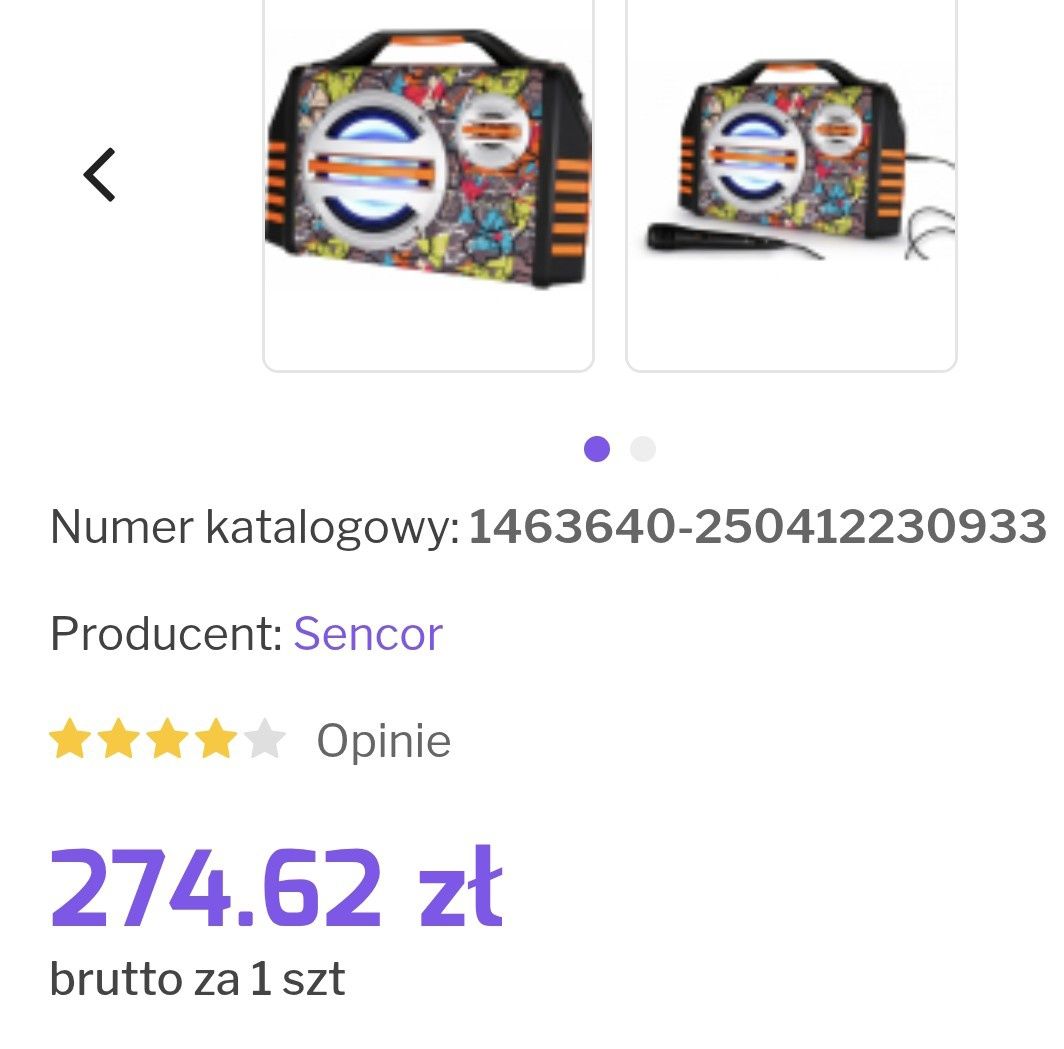 Dziecięcy głośnik bluetooth z mikrofonem
