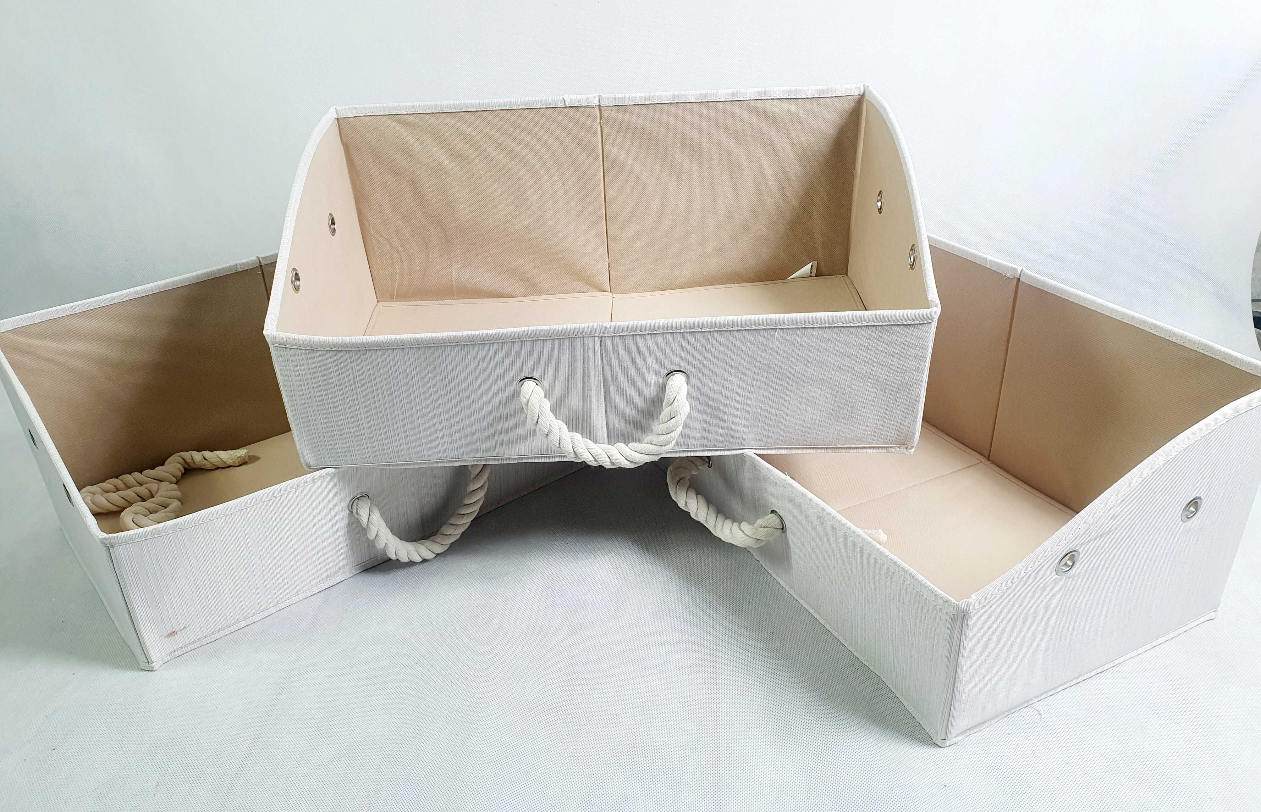 EZOWare Składane pudełko do przechowywania z bambusowej tkaniny  3 szt