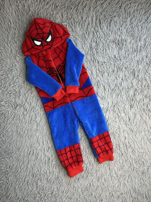 Дитячий комбінезон піжама. теплий комбінезон людина паук