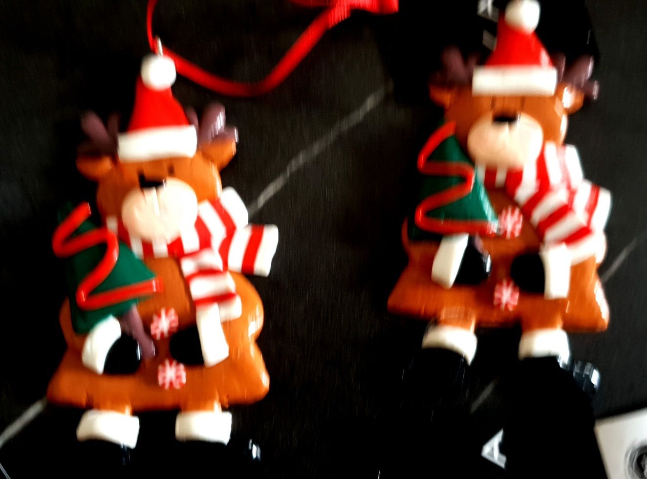 Conjunto de decorações de natal para pendurar na árvore