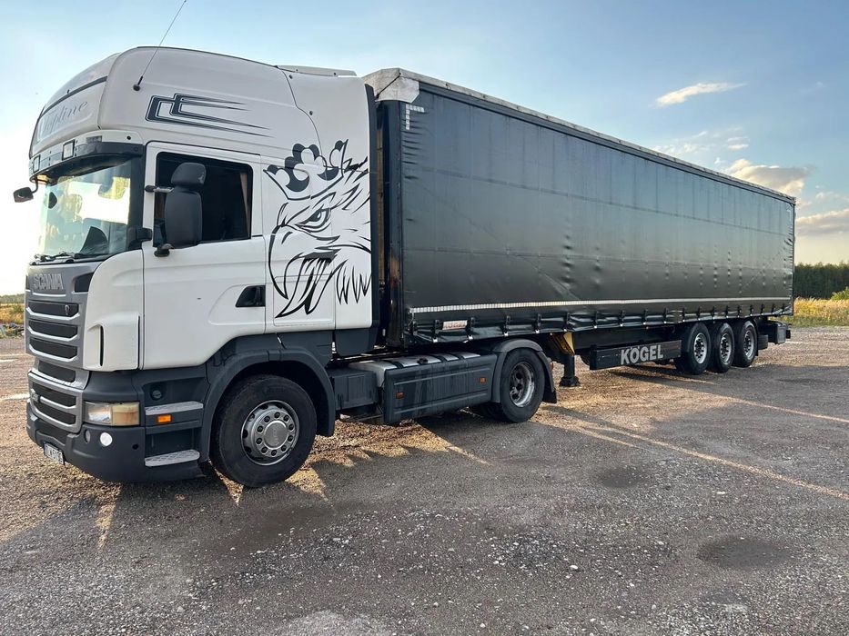 Krone Mulda  Naczepa Krone i Kogel 3 szt Mulda + 3 x Scania