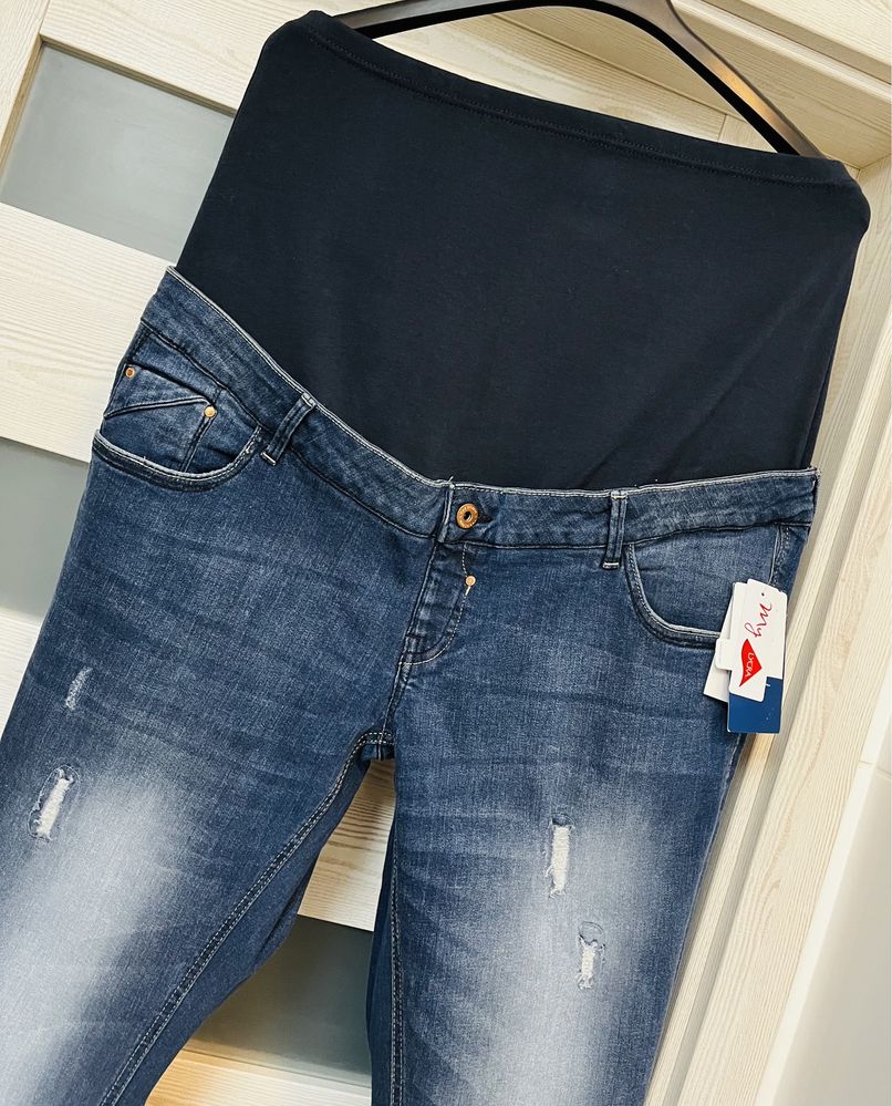 Nowe z metkami spodnie ciążowe jeansowe C&A rozmiar 46