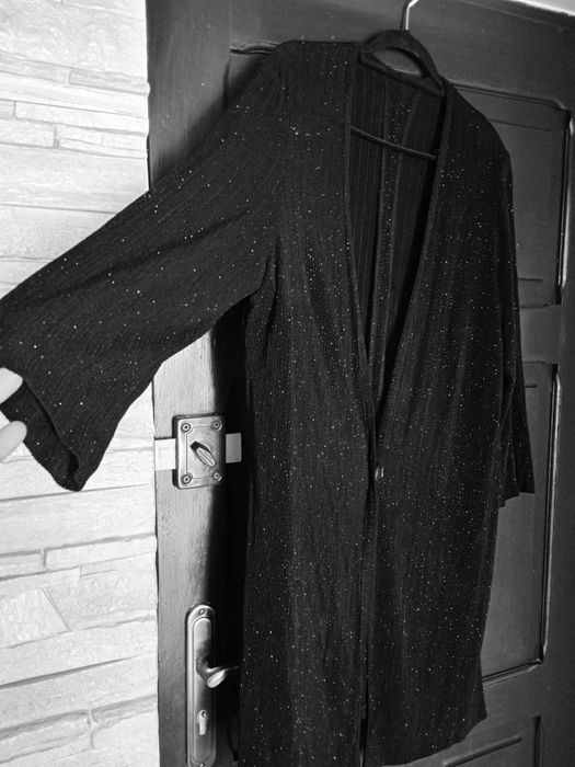 Kardigan wdzianko eleganckie z brokatem