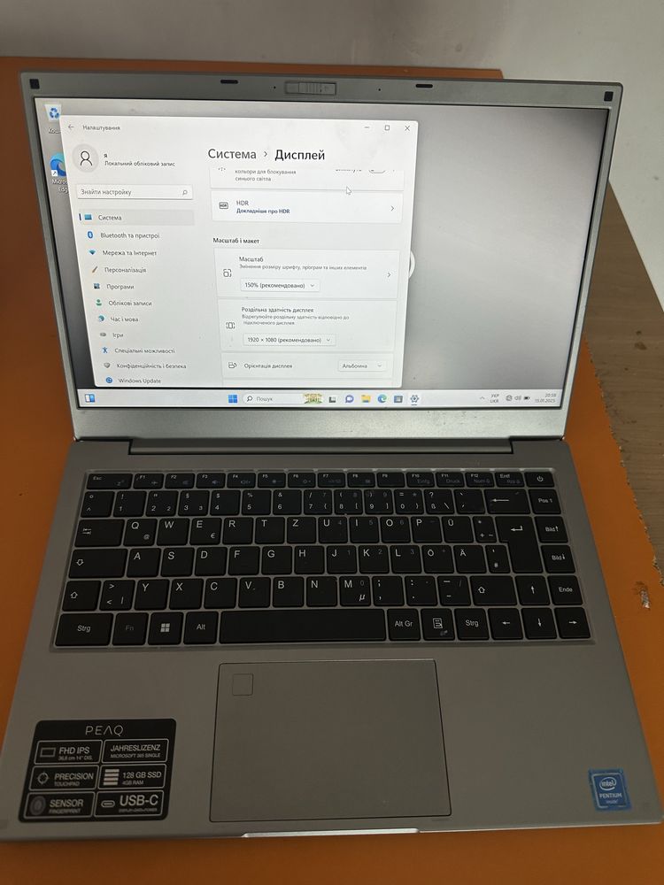 Ноутбук Peaq C140V Pentium Silver N5030/4gb/ssd М2 128/14" IPS Full HD