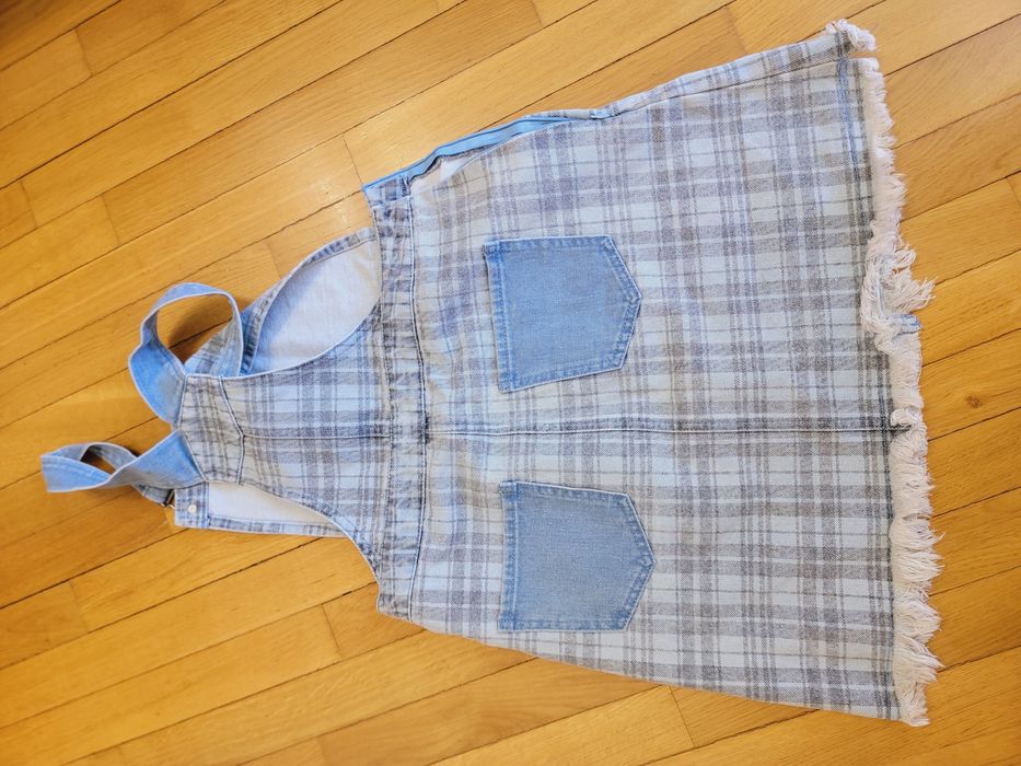 Джинсовий комбез спідниця S