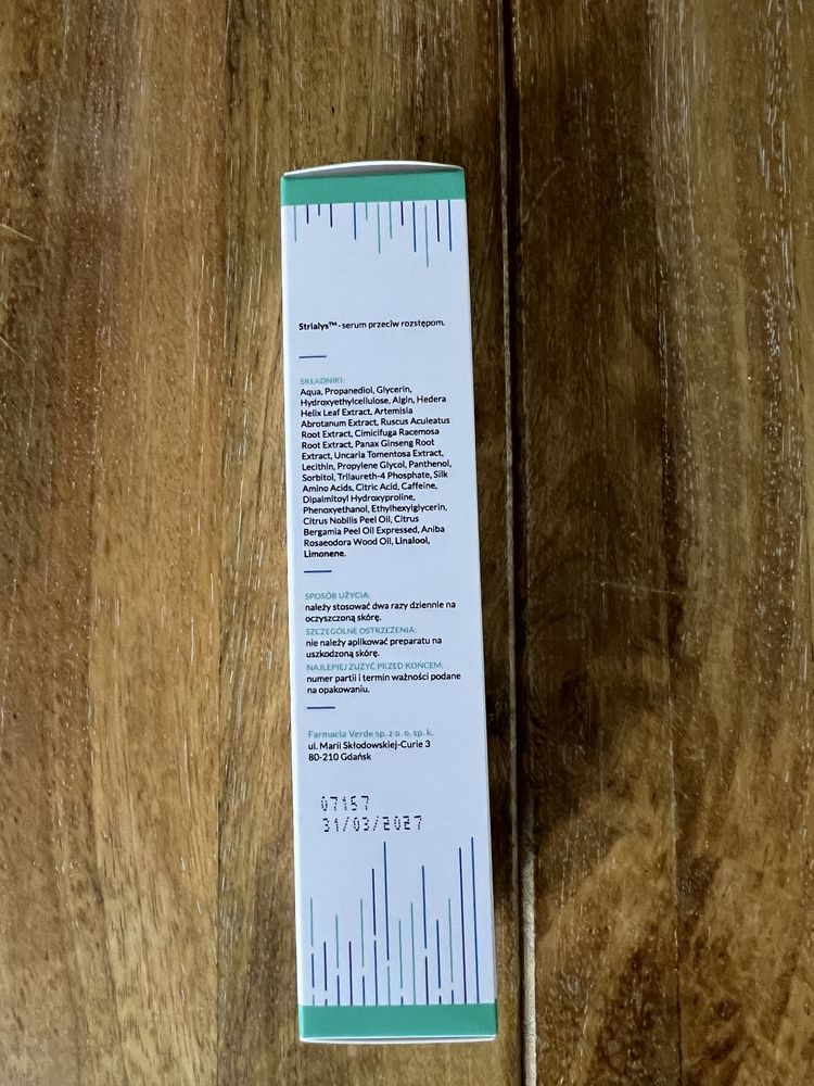 Nowe serum intensive anti-stretch marks .Strialys .verdelove