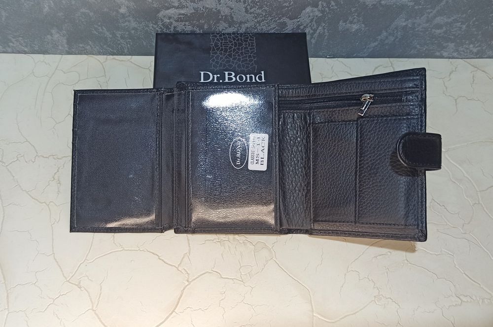 Гаманець чоловічий шкіряний DR.BOND кошелек мужской кожаный