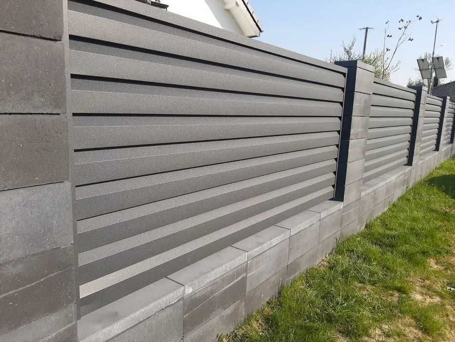 Ogrodzenie palisadowe panelowe lamelowe nowoczesne na wymiar