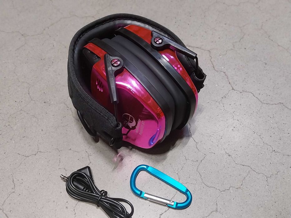 Słuchawki ochronniki słuchu aktywne RealHunter Active Pink Przecena
