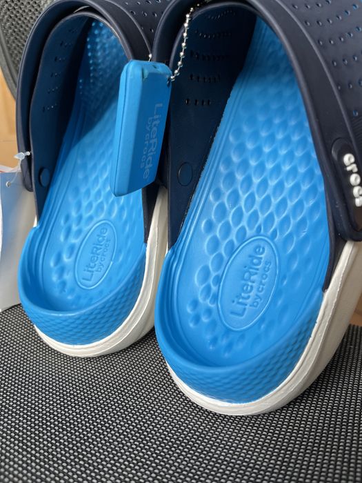 Крокси LiteRide Crocs navy сині чоловічі і жіночі