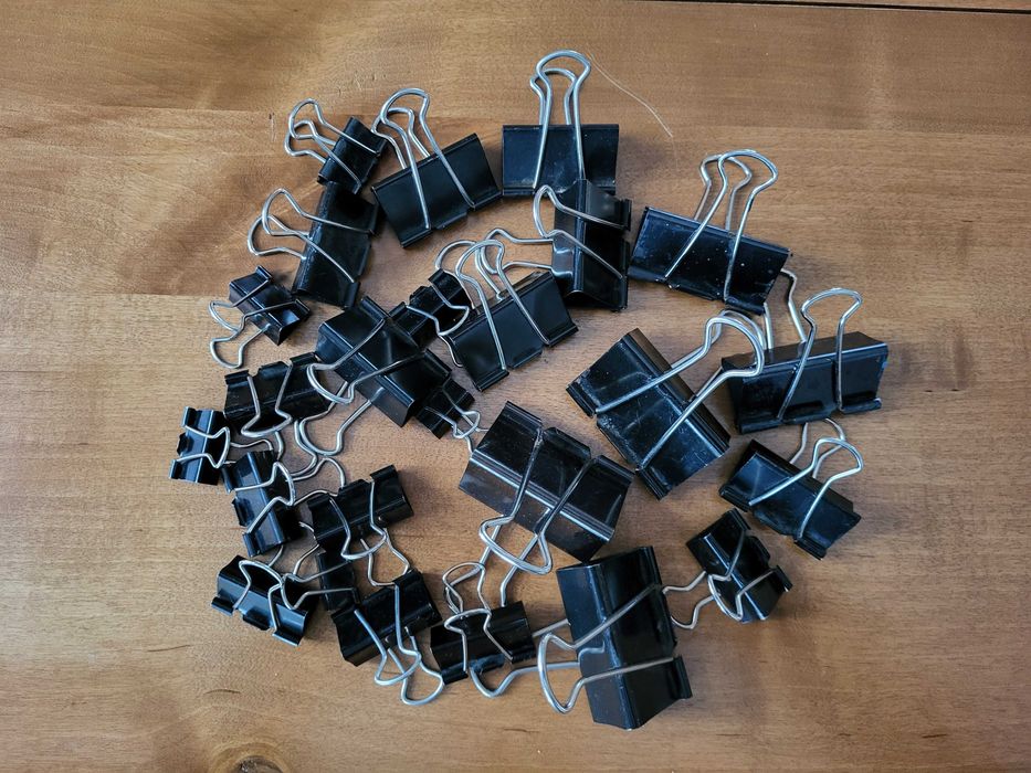 Klipsy biurowe - 25 szt. - różne rozmiary - 10,-